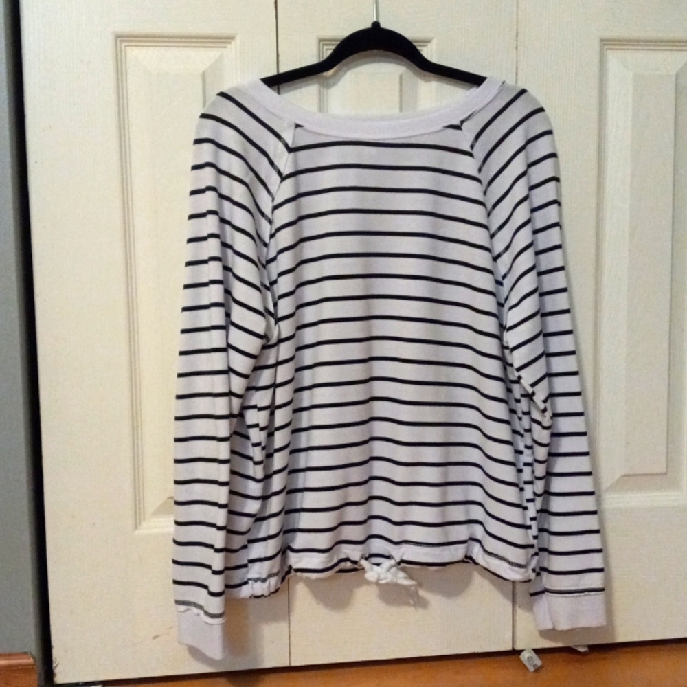 Black and White Striped Shirt